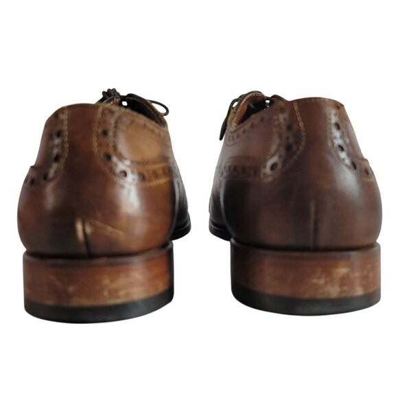 Joseph Abboud Oxford Dress Shoes Brown Size 10 Lace Up Cap Toe #00592 Owings - Picture 7 of 13